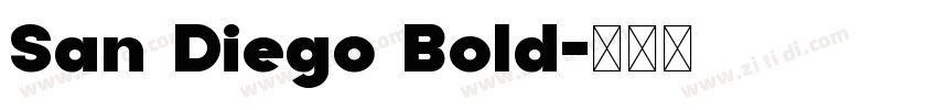 San Diego Bold字体转换